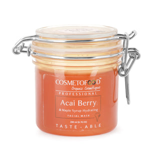 Acai Berry & Maple Syrup Hydrating Facial Mask - Cosmetofood Organics