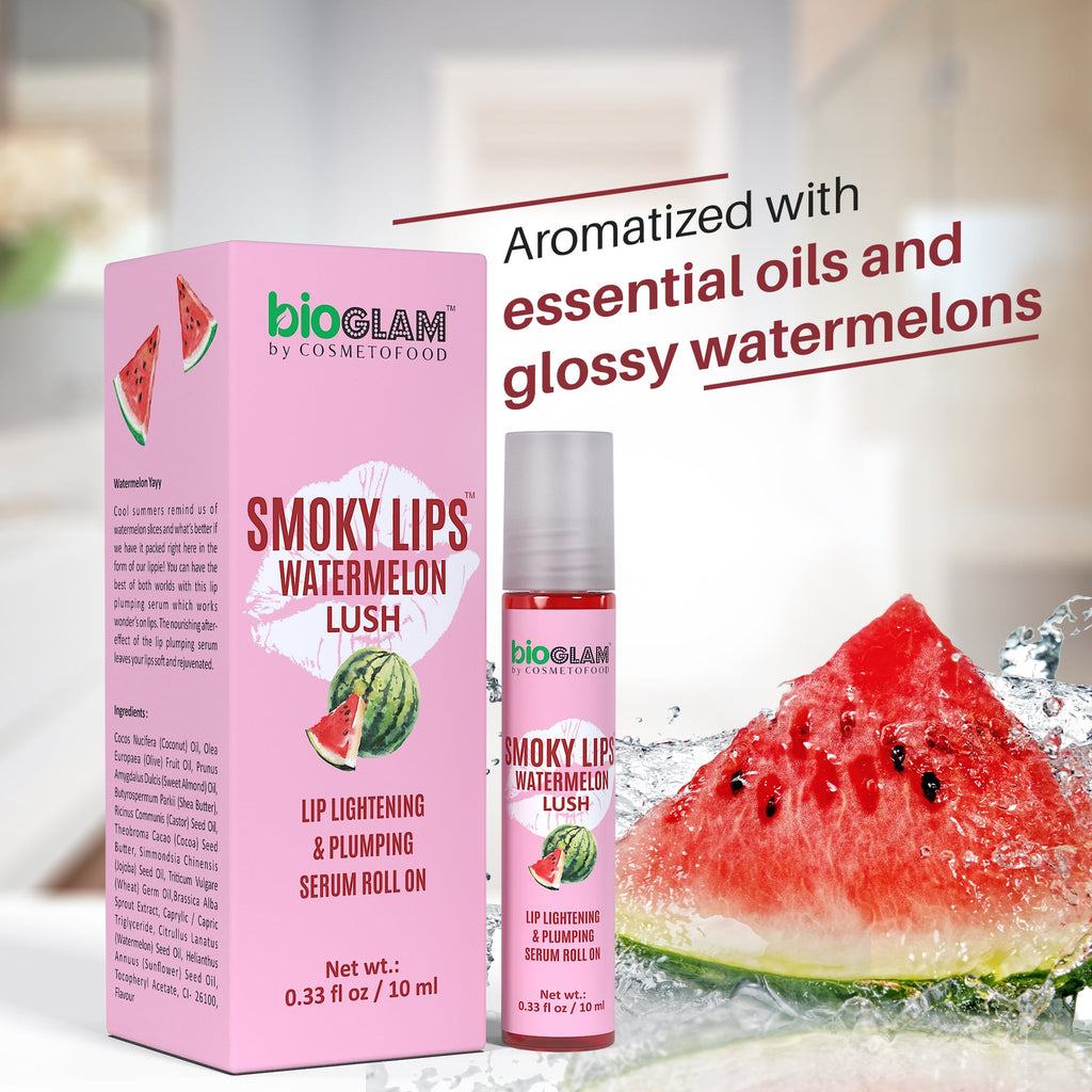 Smoky Lips Watermelon Lush Lip Lightening & Plumping Serum Roll On 10 ML
