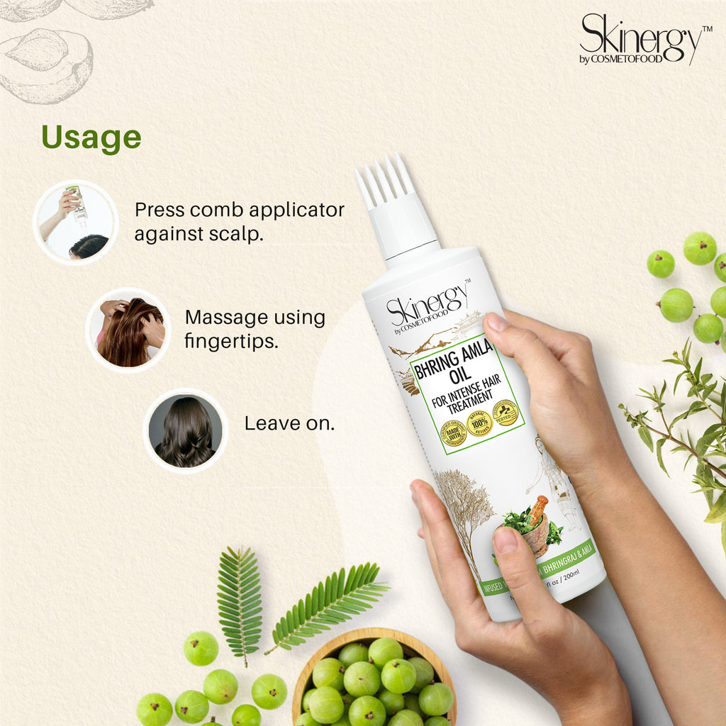 Skinergy Bhringa Amla Oil For Intense Hair Treatment 200ML
