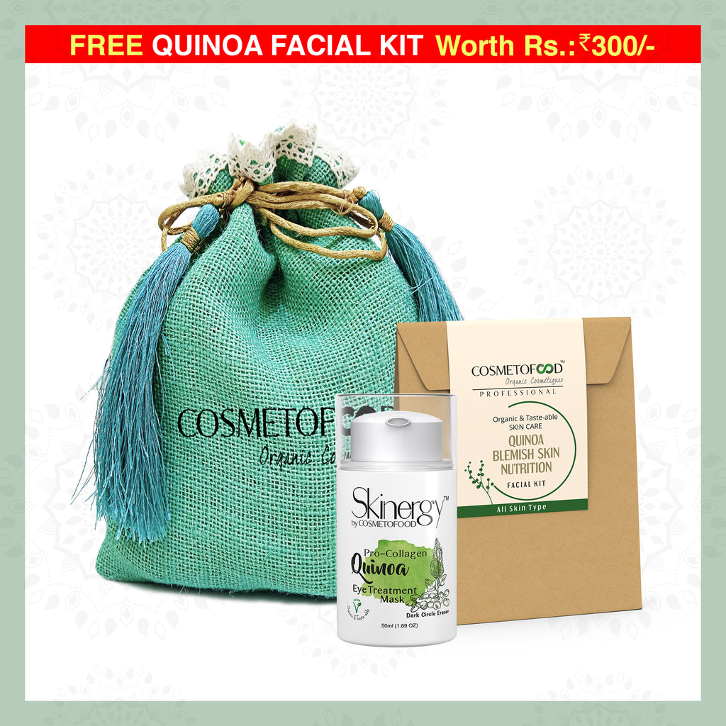 Pro-Collagen Quinoa Eye Treatment Mask + Free Quinoa Blemish Control Skin Nutrition 35ml